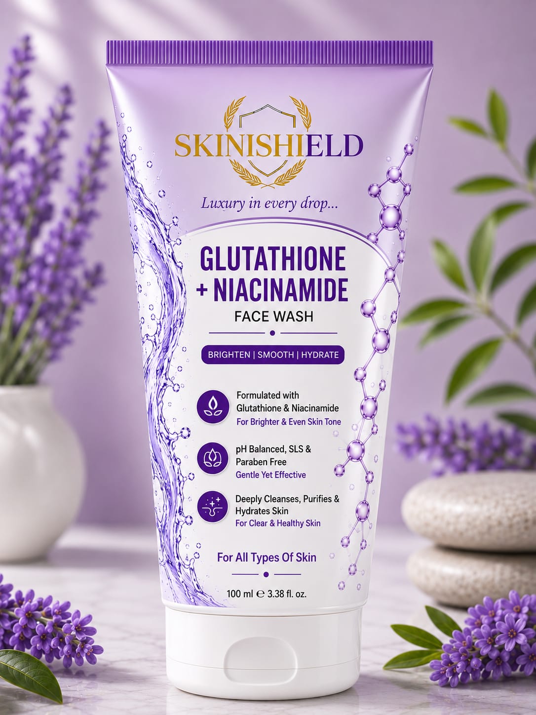 Glutathione + Niacinamide Face Wash 100g