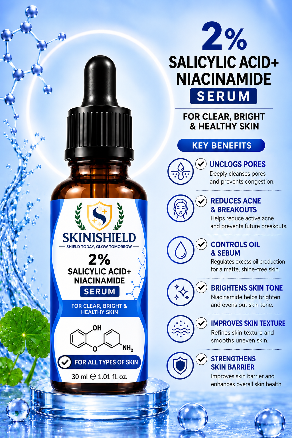 2% Salicylic Acid Serum With Niacinamide 30ml