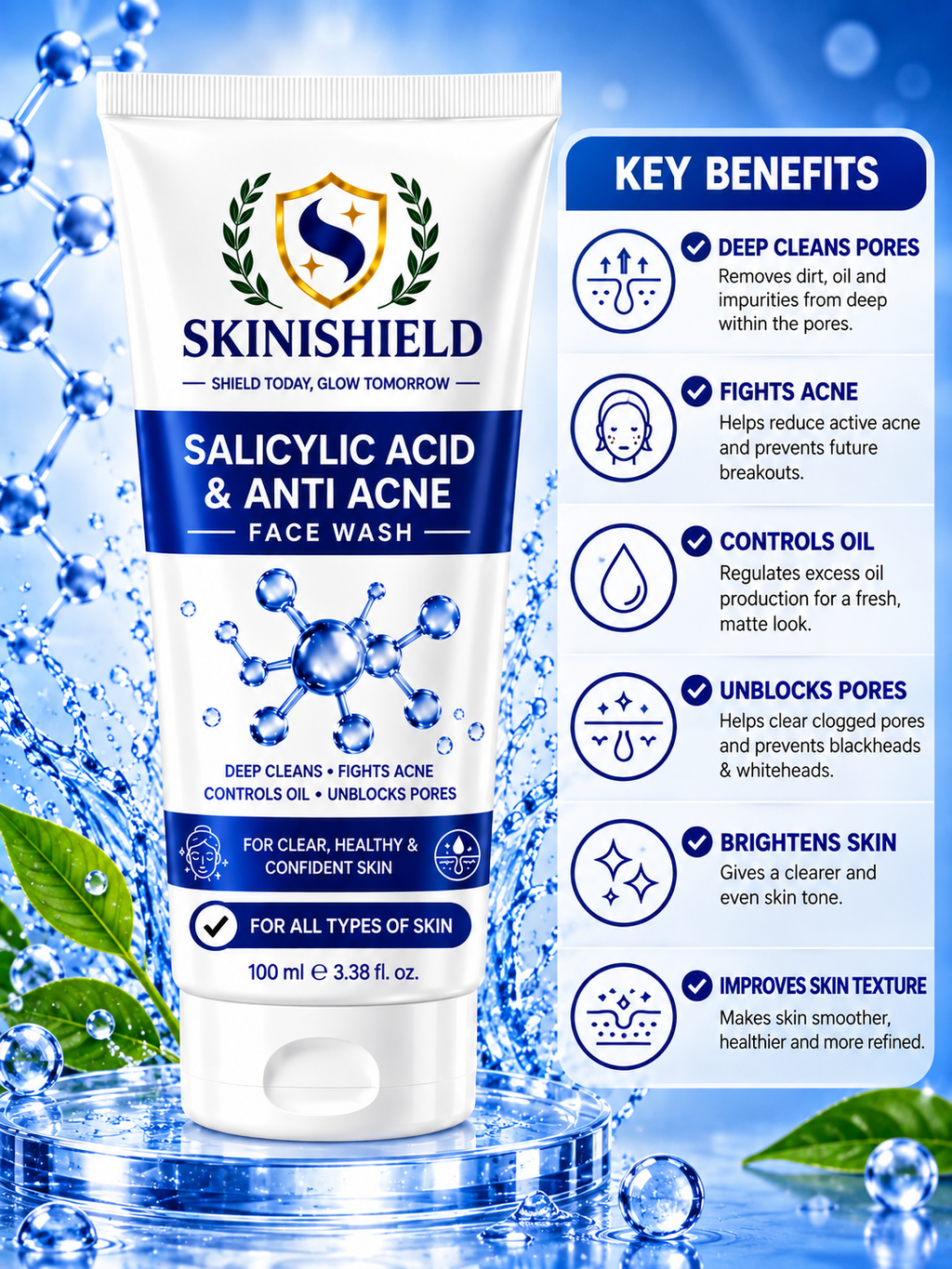 Salicylic Acid & Anti Acne Face Wash